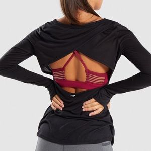 Open cross back shirt